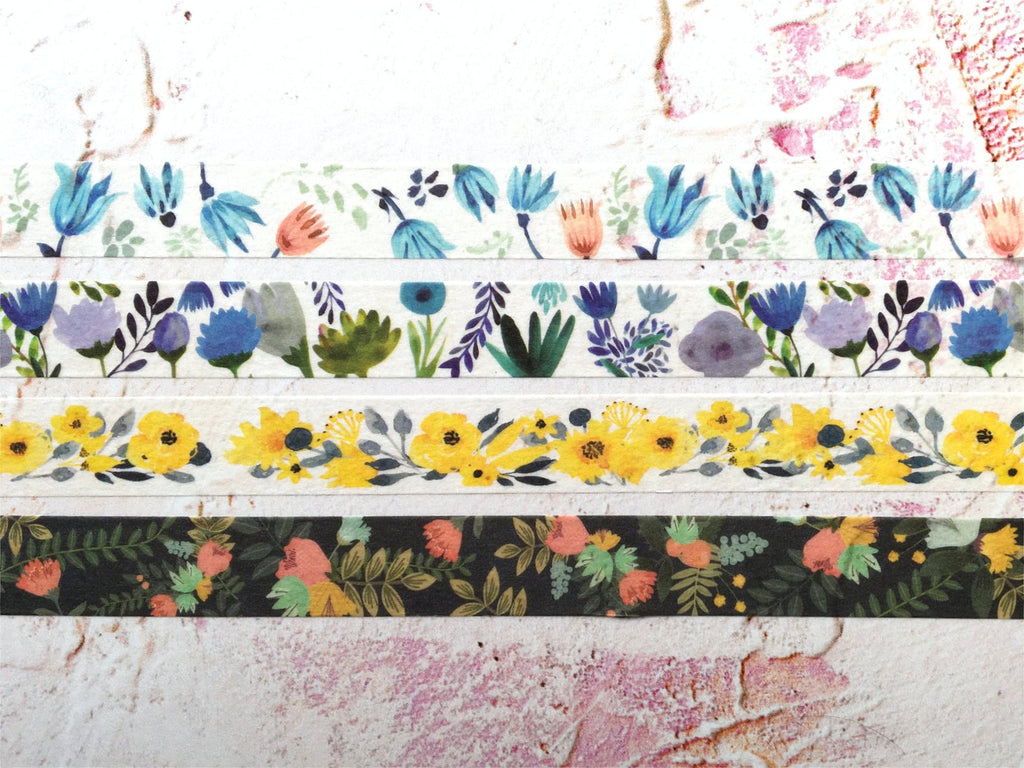 Floral washi tape collection