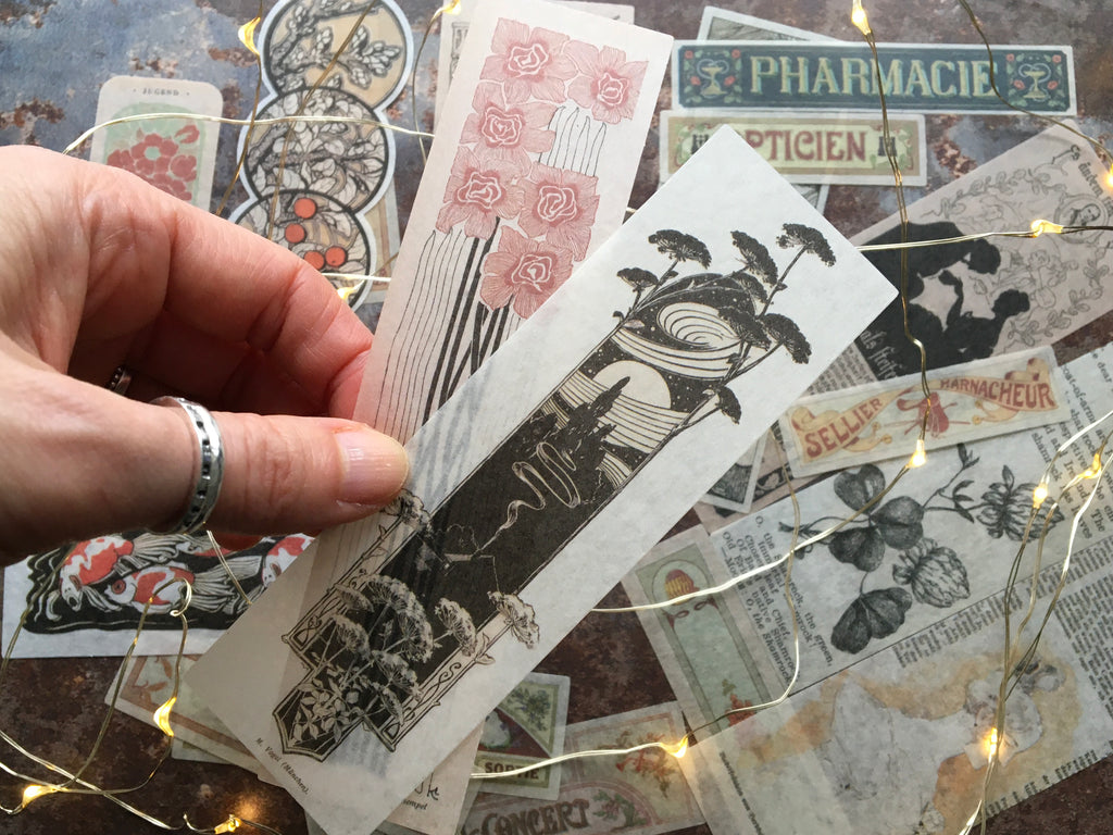 French Art Nouveau sticker collection