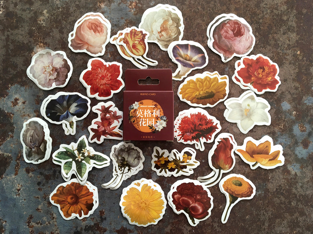 floral sticker box 'full bloom'