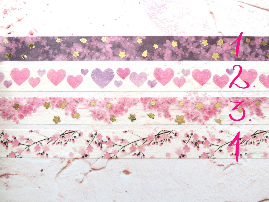 Pink sakura washi tape