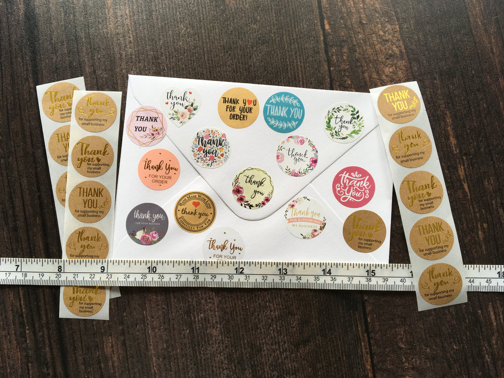 gold foil stationery stickers