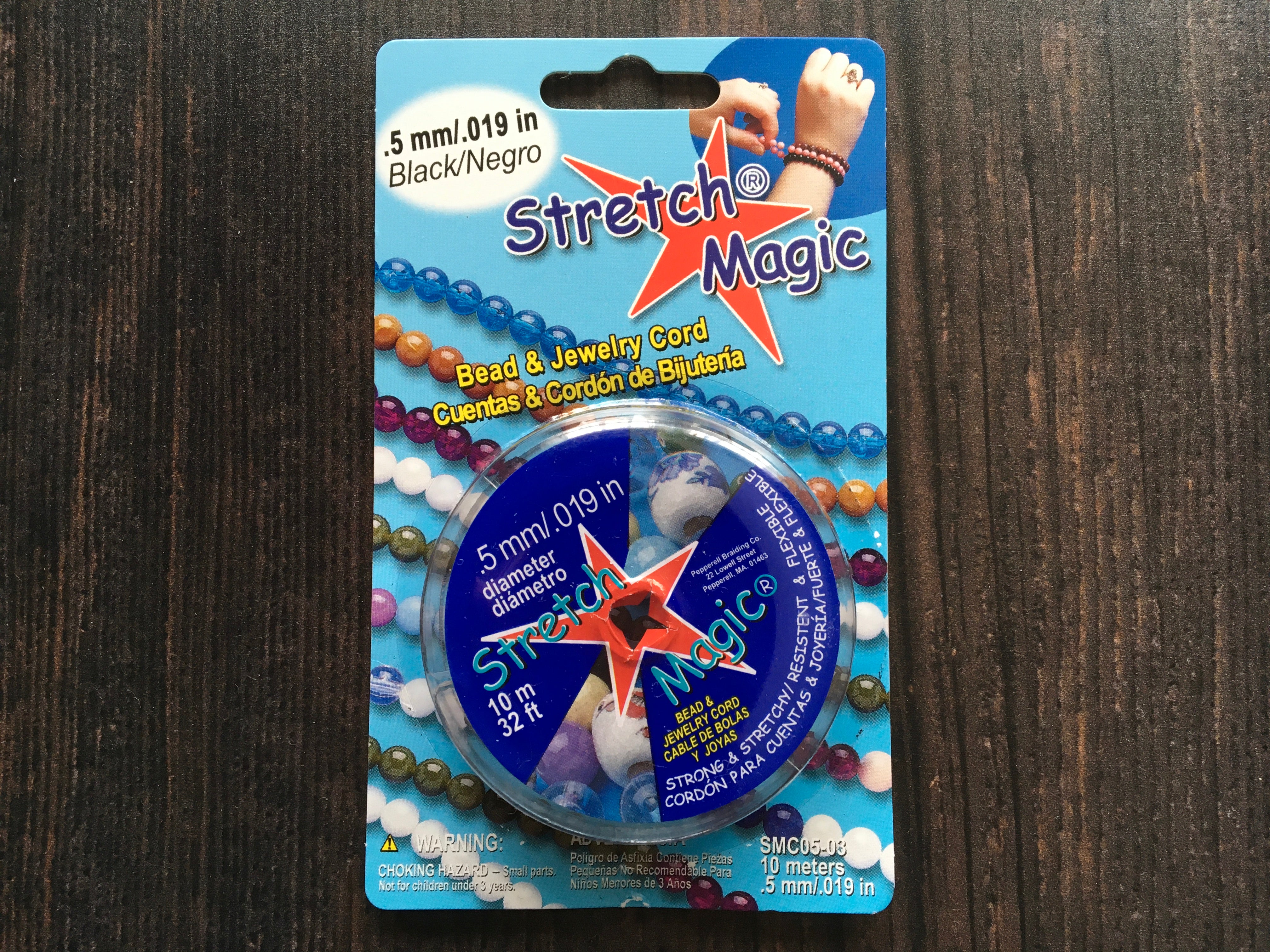 STRETCH MAGIC CORD .5MM BLK 10M SPL - Capital City Beads