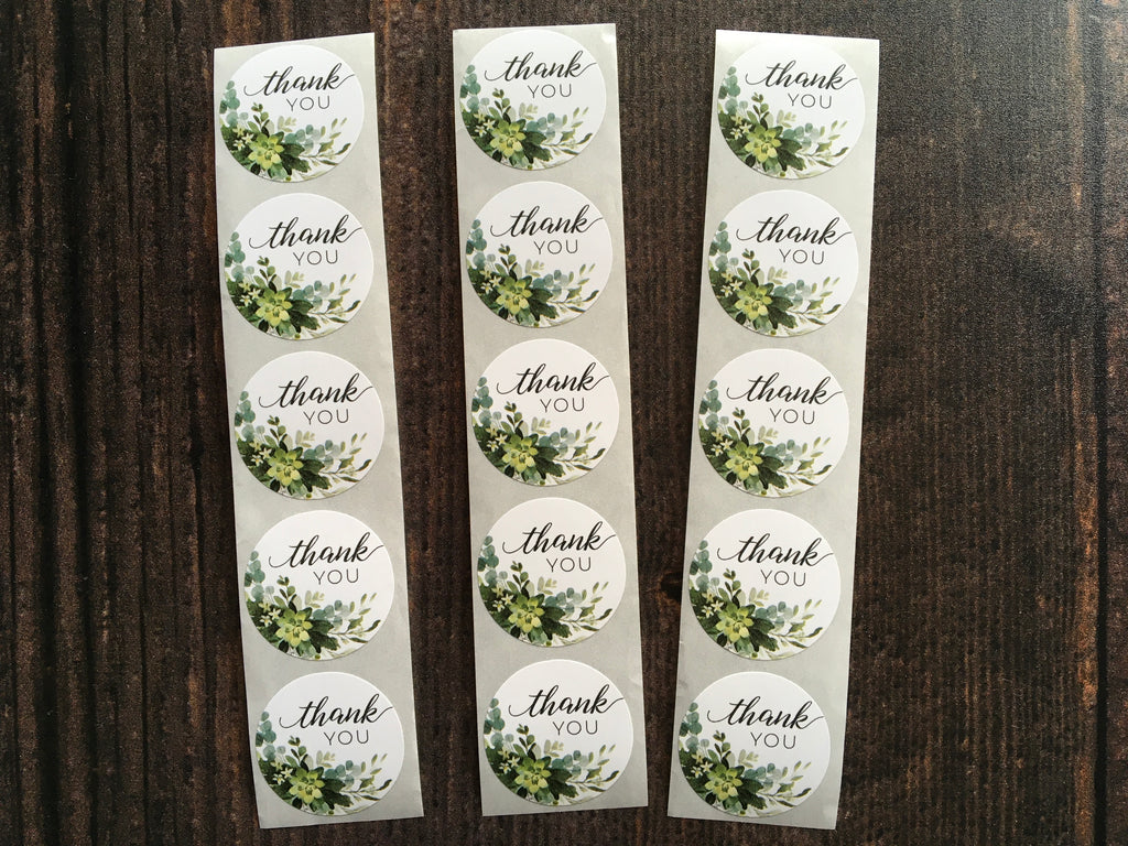 floral stationery stickers