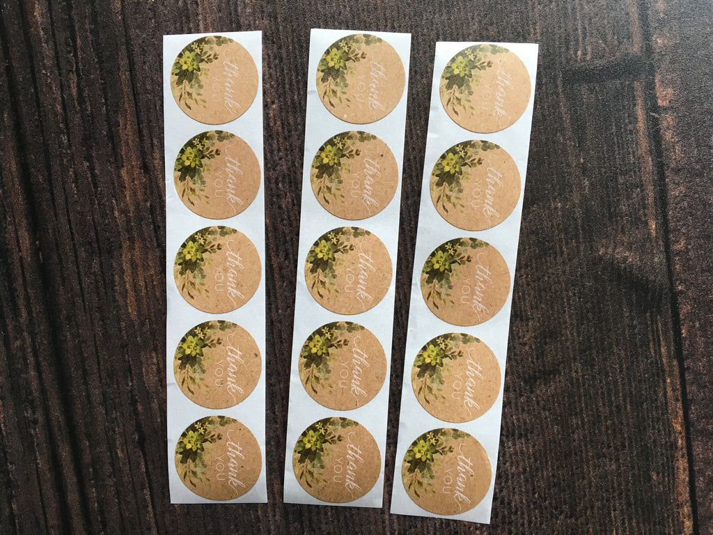 brown Kraft stickers