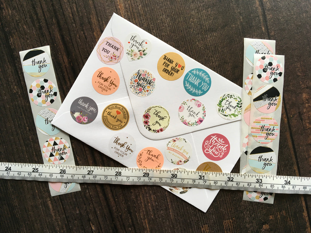 round thank you stickers