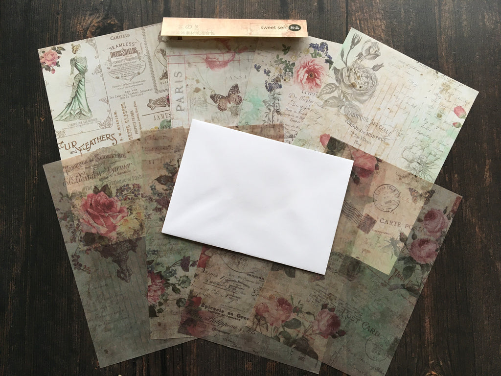 Vintage papers for junk journaling 