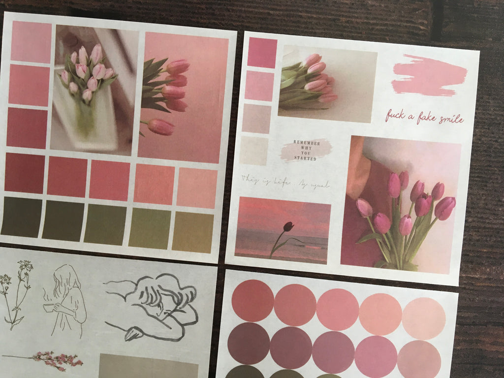 tulips sticker sheet