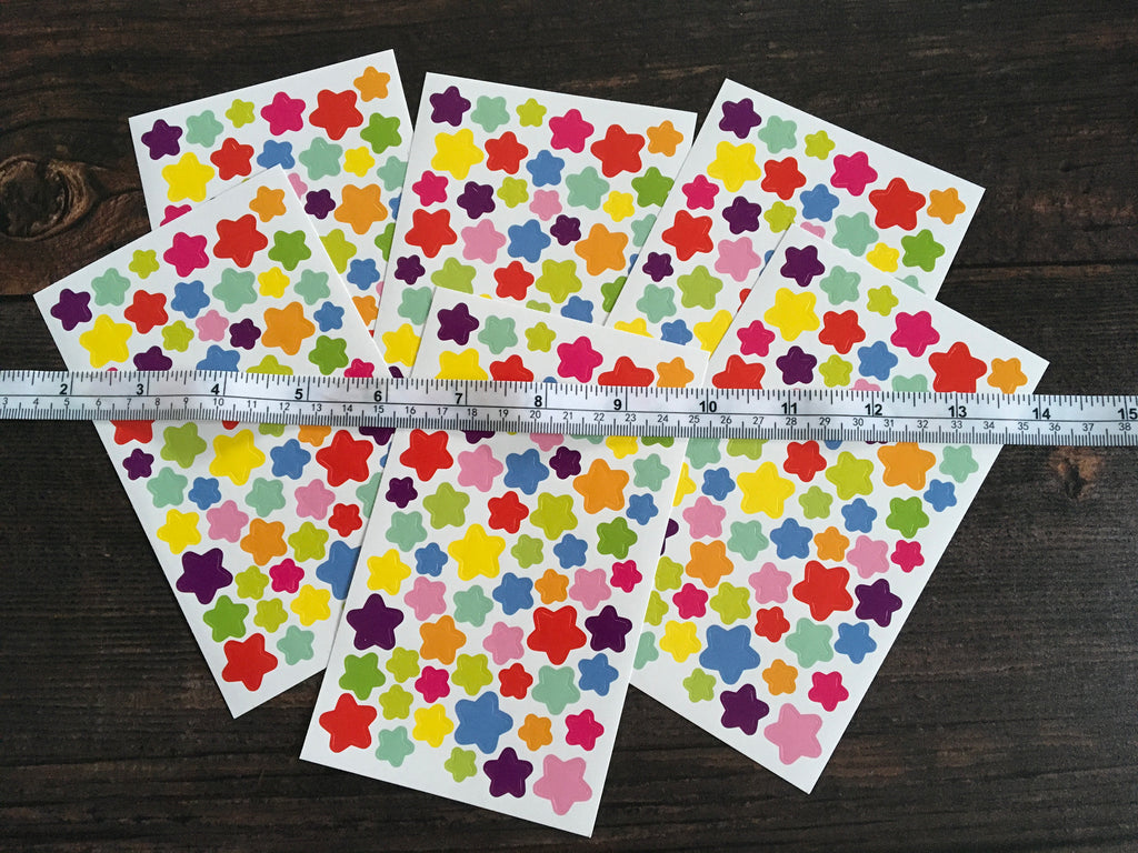 Stars sticker sheets for kids