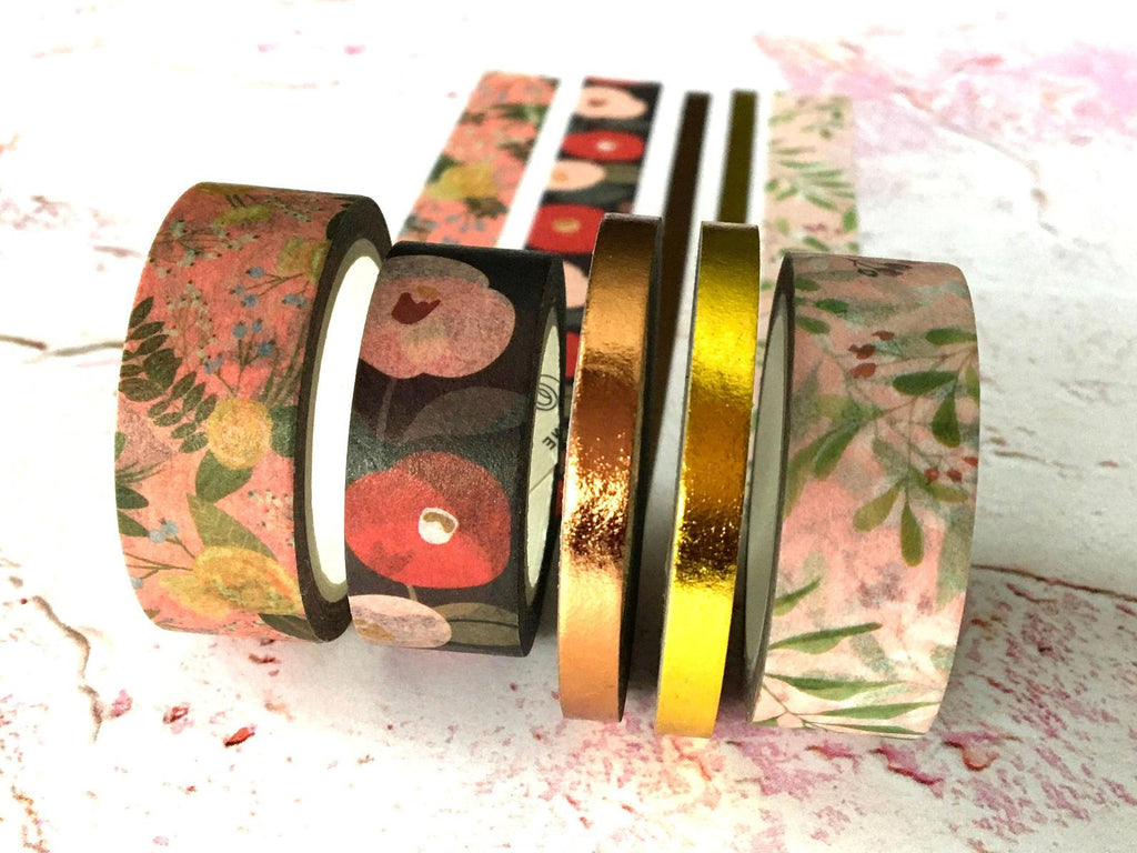 Metallic gold washi tape