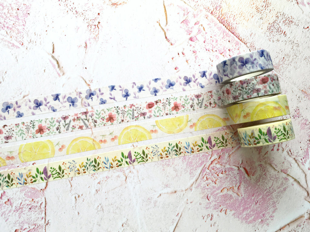 Washi Tape - floral summer collection