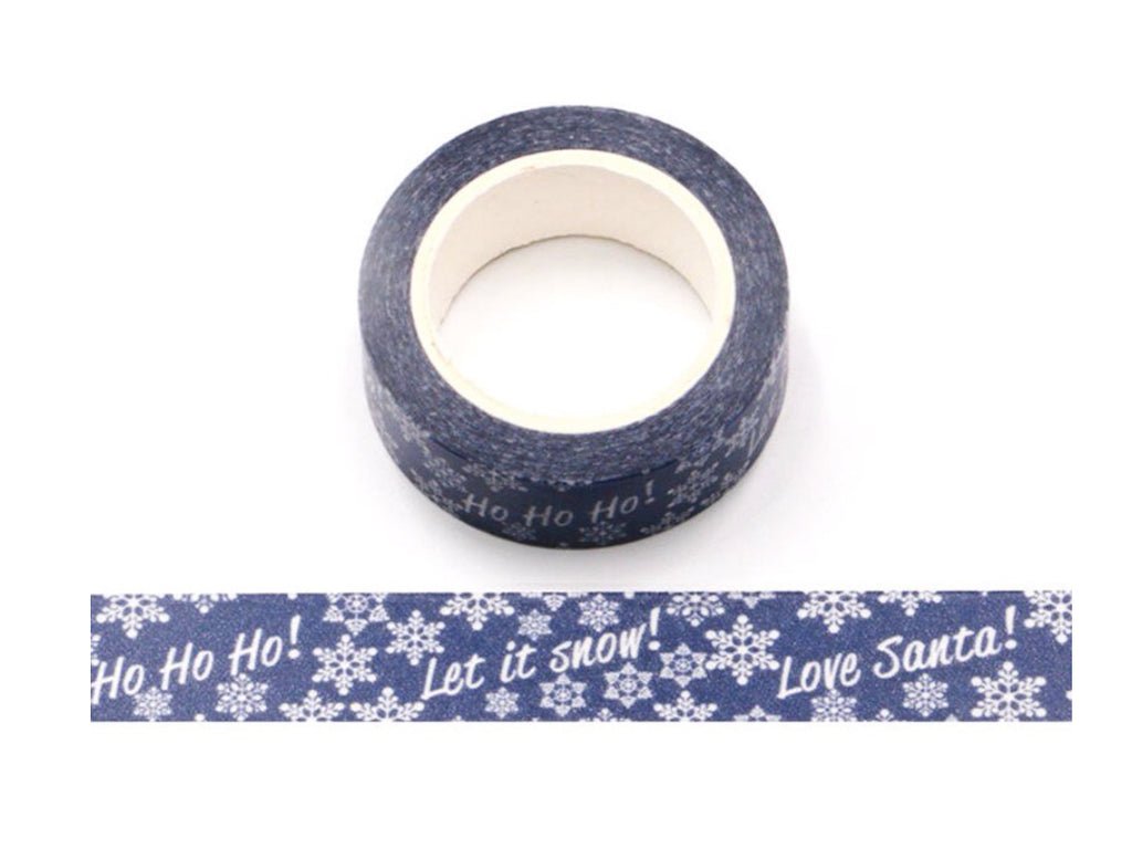 'Let it Snow, Love Santa' washi tape