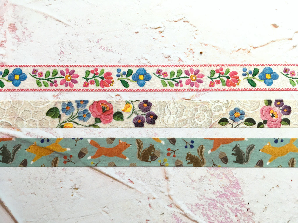 fox and squirrel washi tape