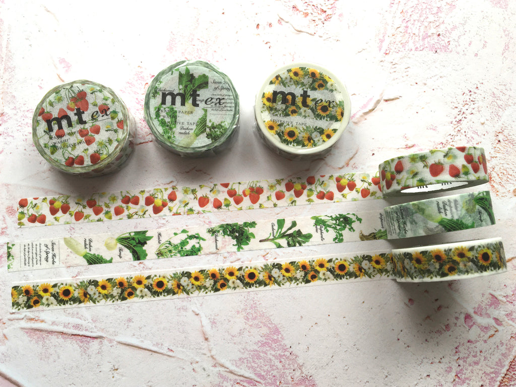 'mt' washi tape with sunflowers