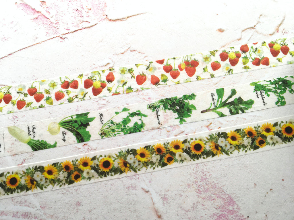 'mt' washi tape with herbs