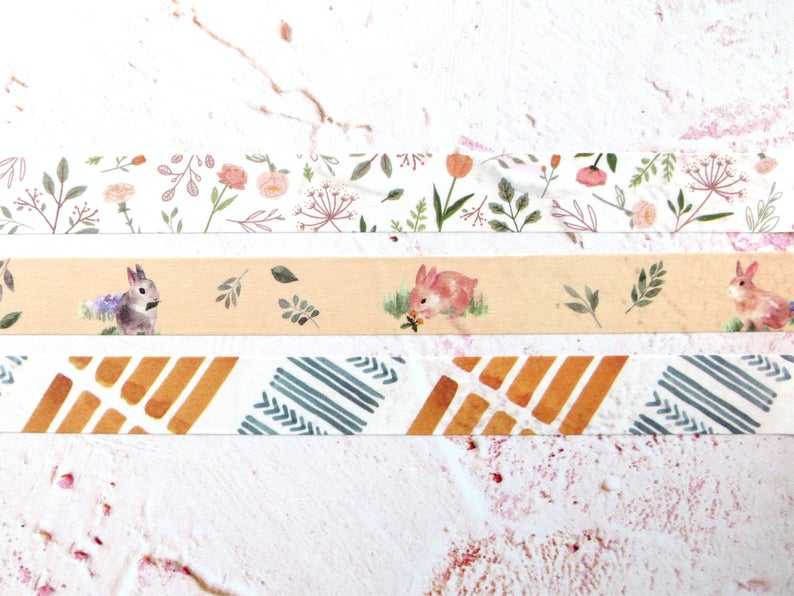 Floral washi tape