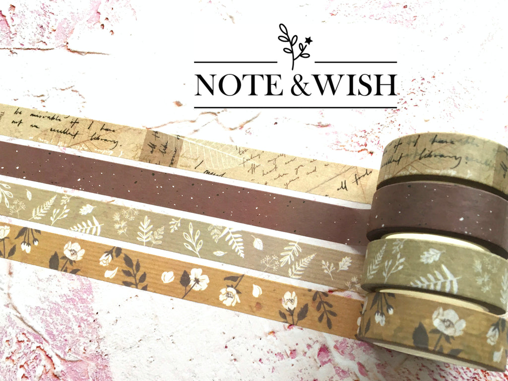 Note & Wish handwriting washi tape