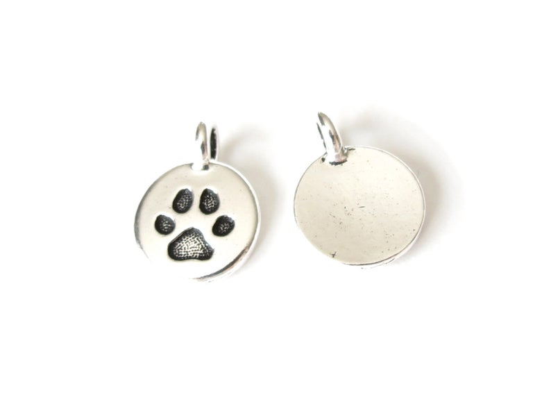 Paw print jewellery charm