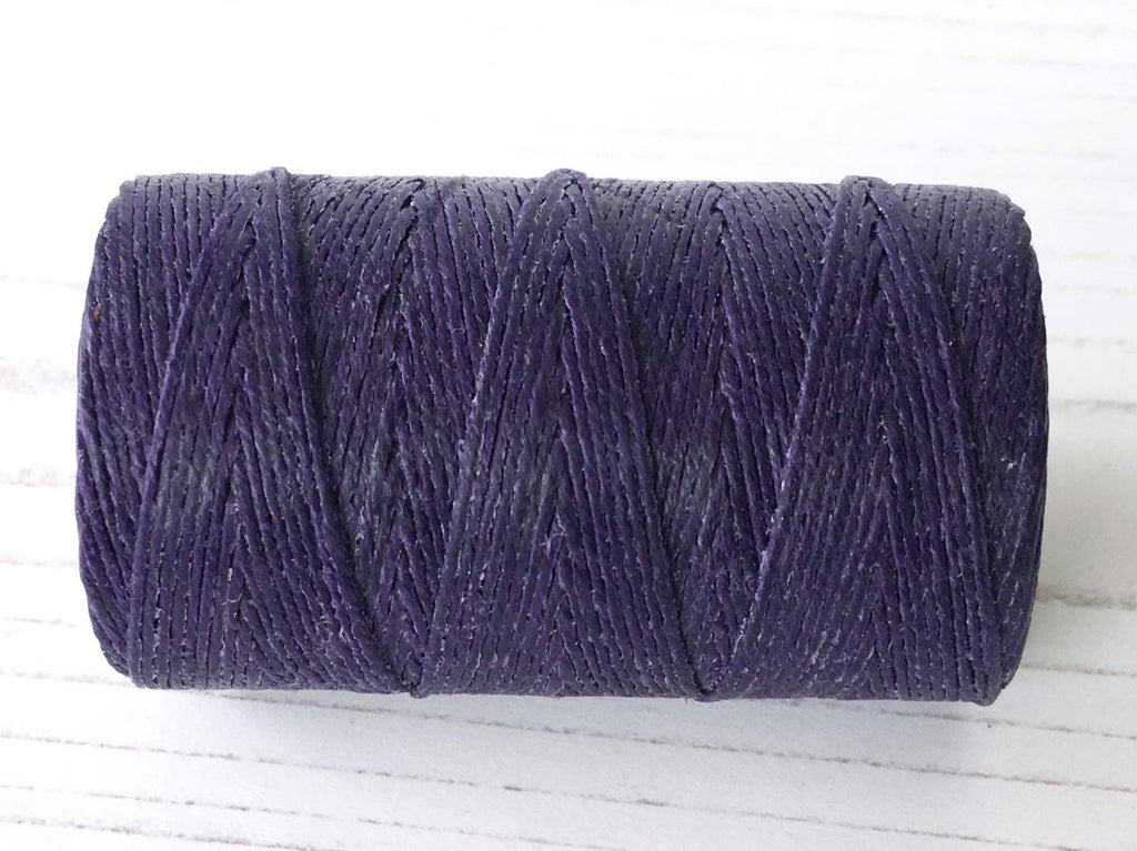 purple waxed linen cord