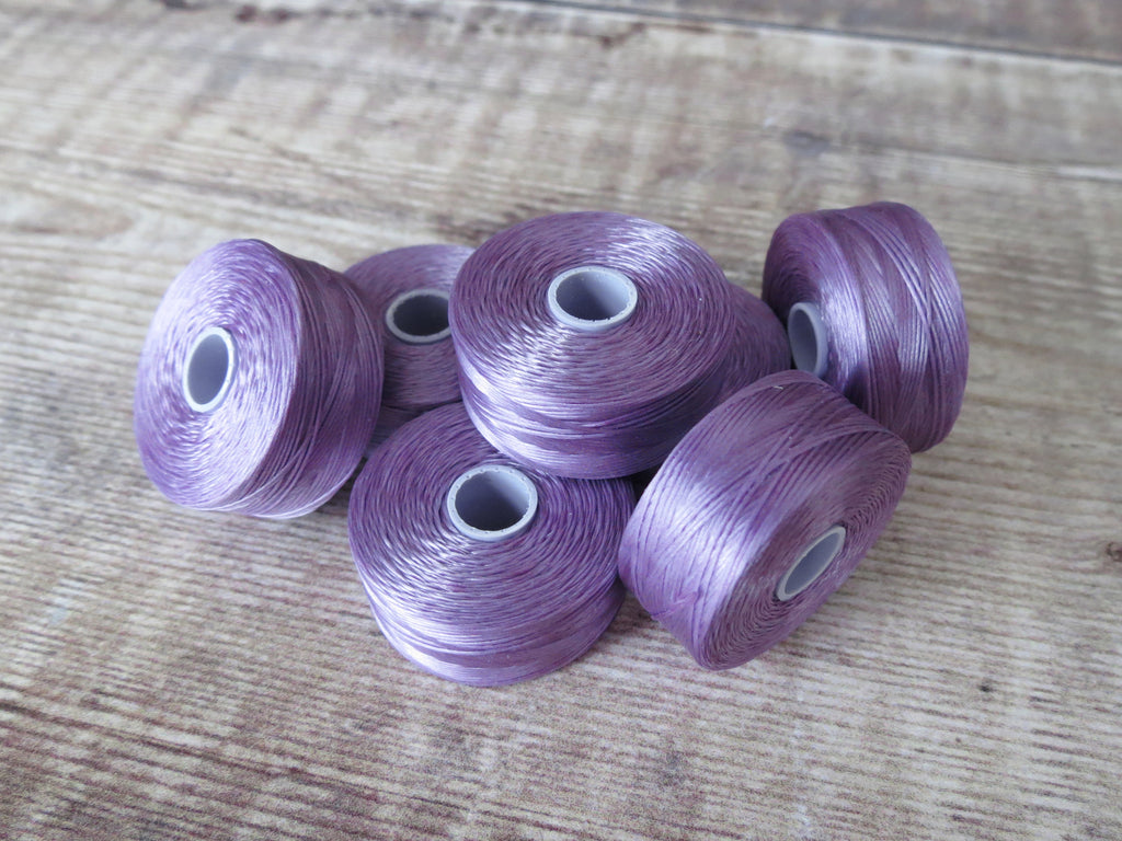 Superlon beading thread size D in orchid