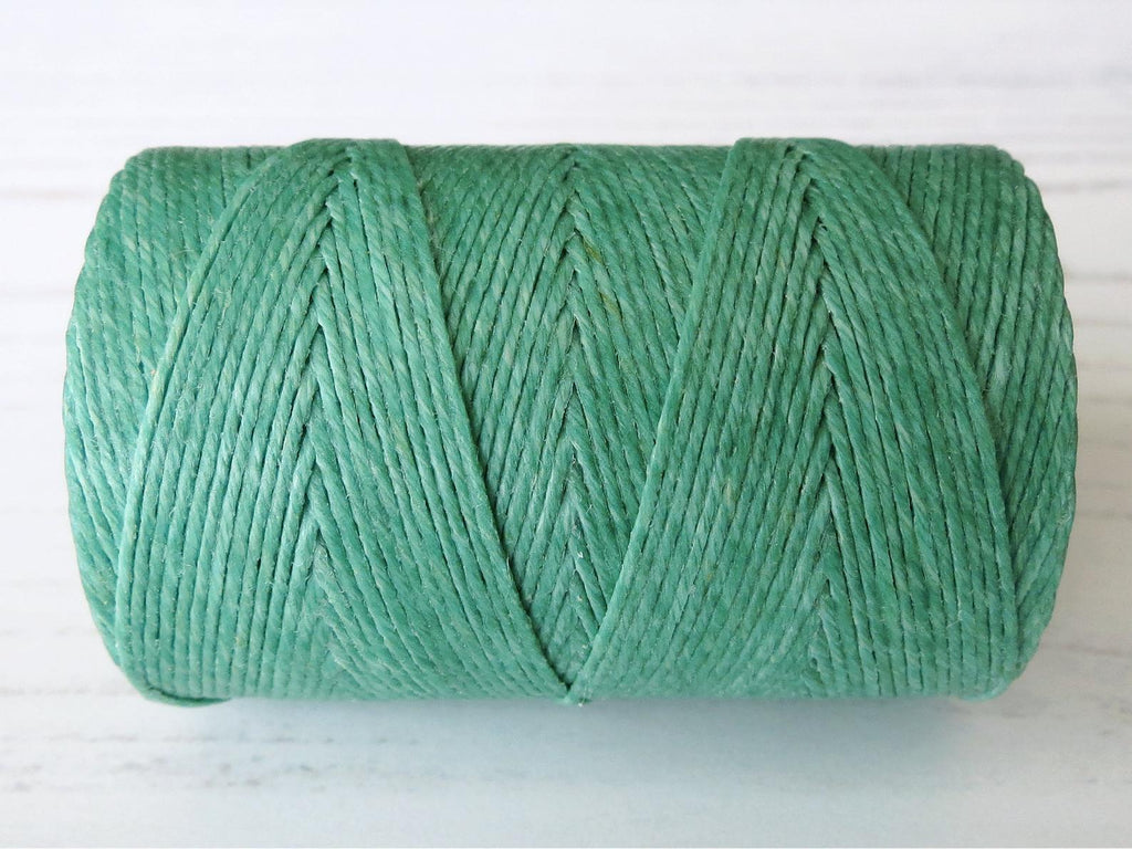 Sage green Irish waxed linen cord