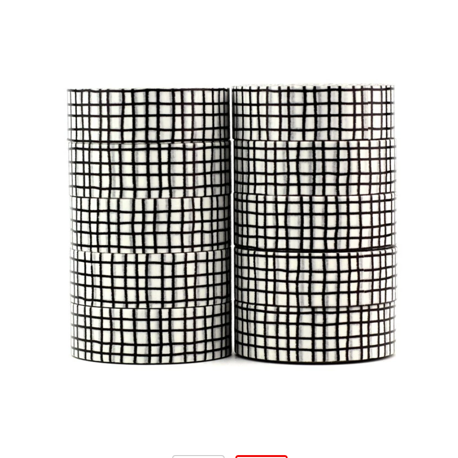 Black & White Grid washi tape