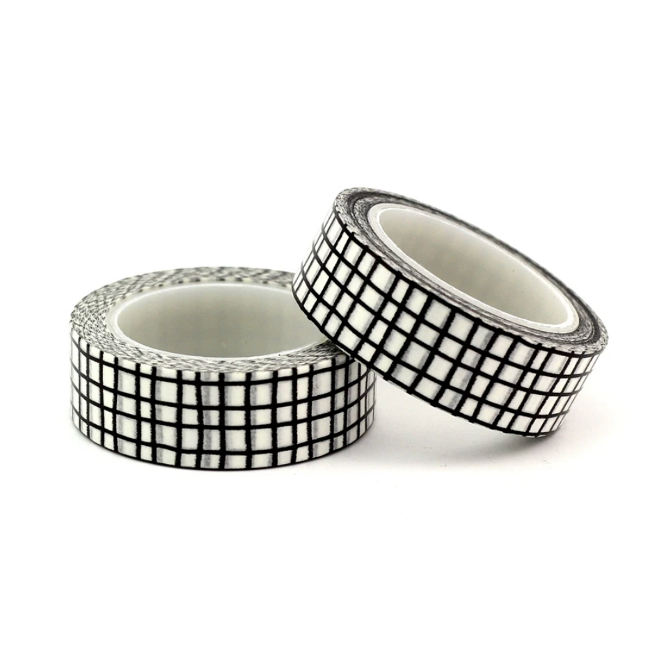 Black & White Grid washi tape