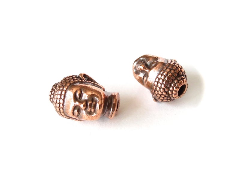 TierraCast copper buddha bead