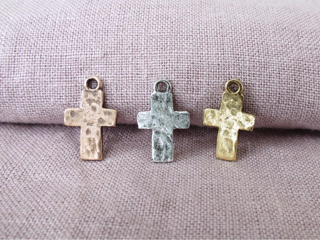 Rustic cross charms by Nunn Design