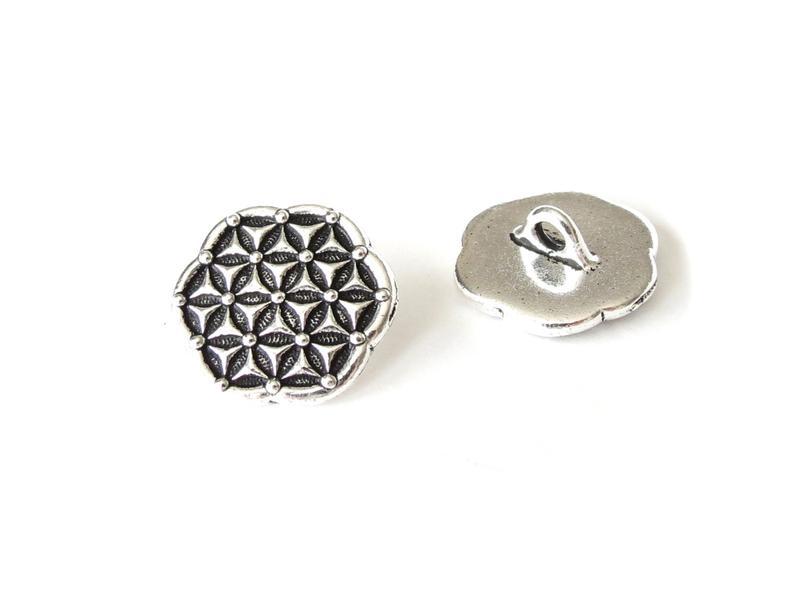 Flower of life button