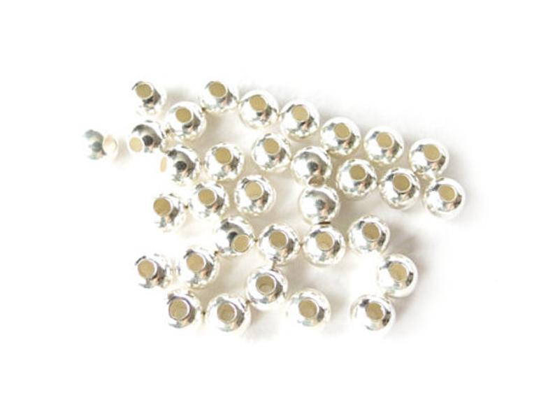 5mm sterling silver beads for jewellery making and macrame designs