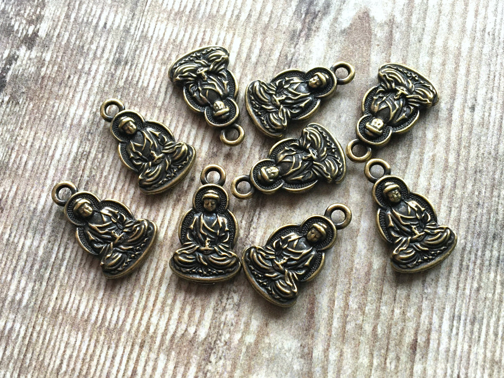 20 x 12mm Antique Brass Anchor Charm  TierraCast Lead-free Pewter Base Metal  Charms