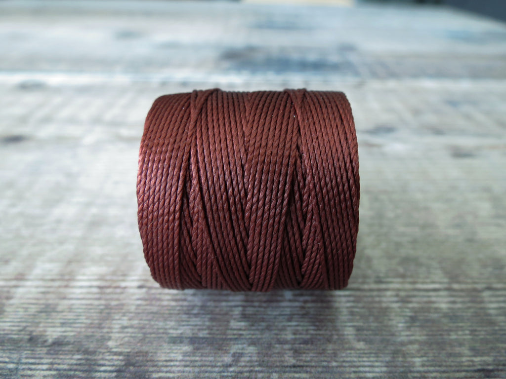 S-lon bead cord MAHOGANY 0.5mm